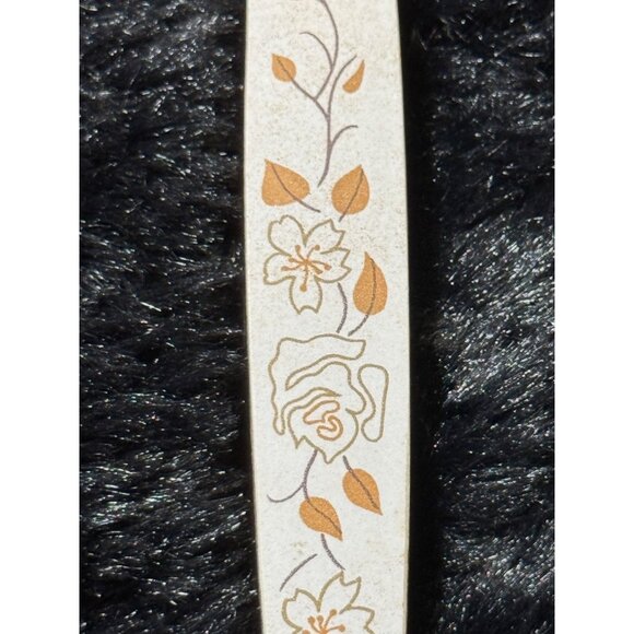 Vintage Stamped Household Japan Stainless Steel Ladle Spatula With Floral Handle - Picture 3 of 6